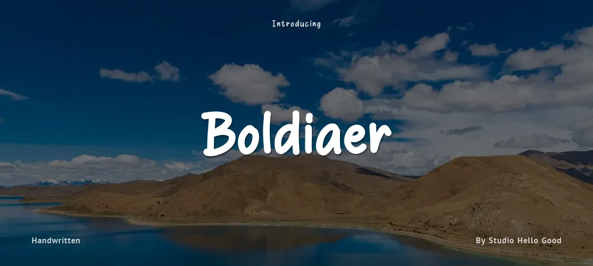 Boldiaer font preview