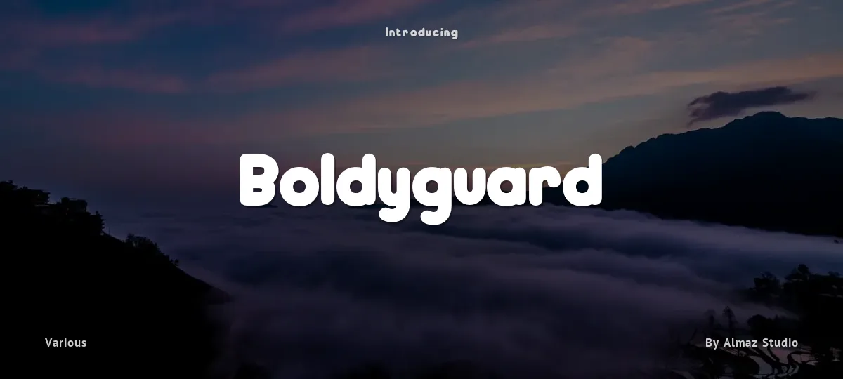 Boldyguard font preview