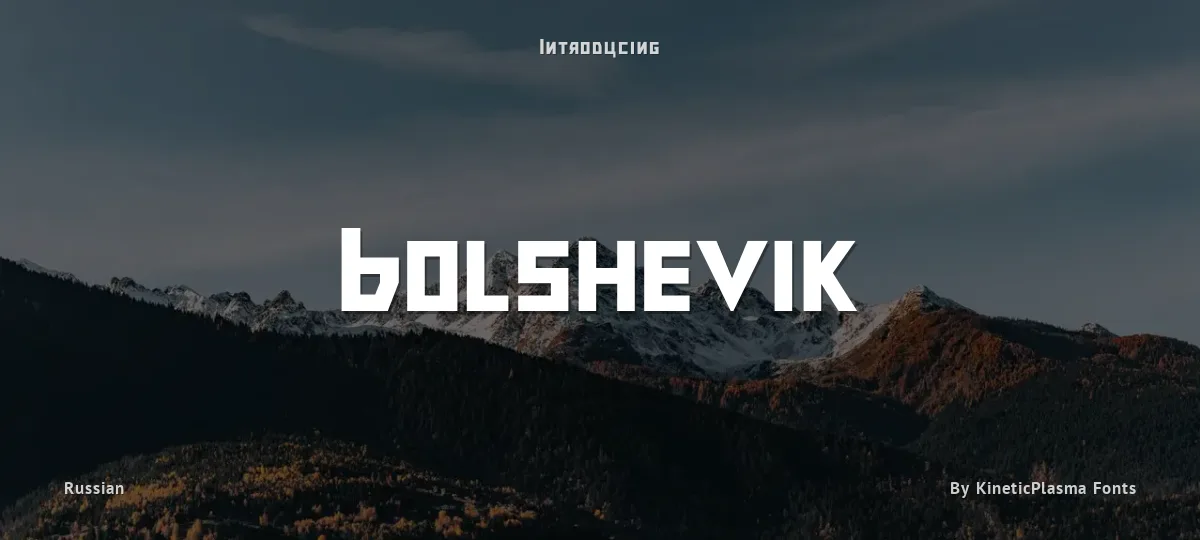 Bolshevik font preview