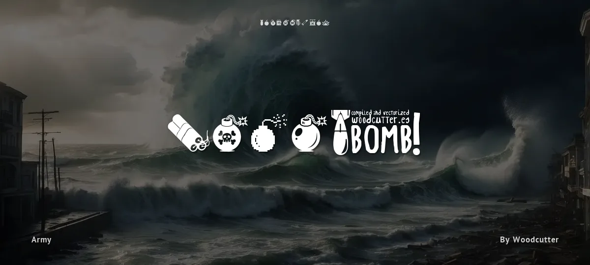 Bomb! font preview
