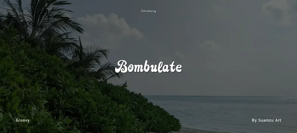 Bombulate font preview
