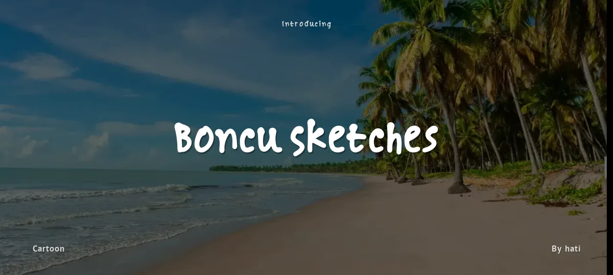 Boncu Sketches font preview