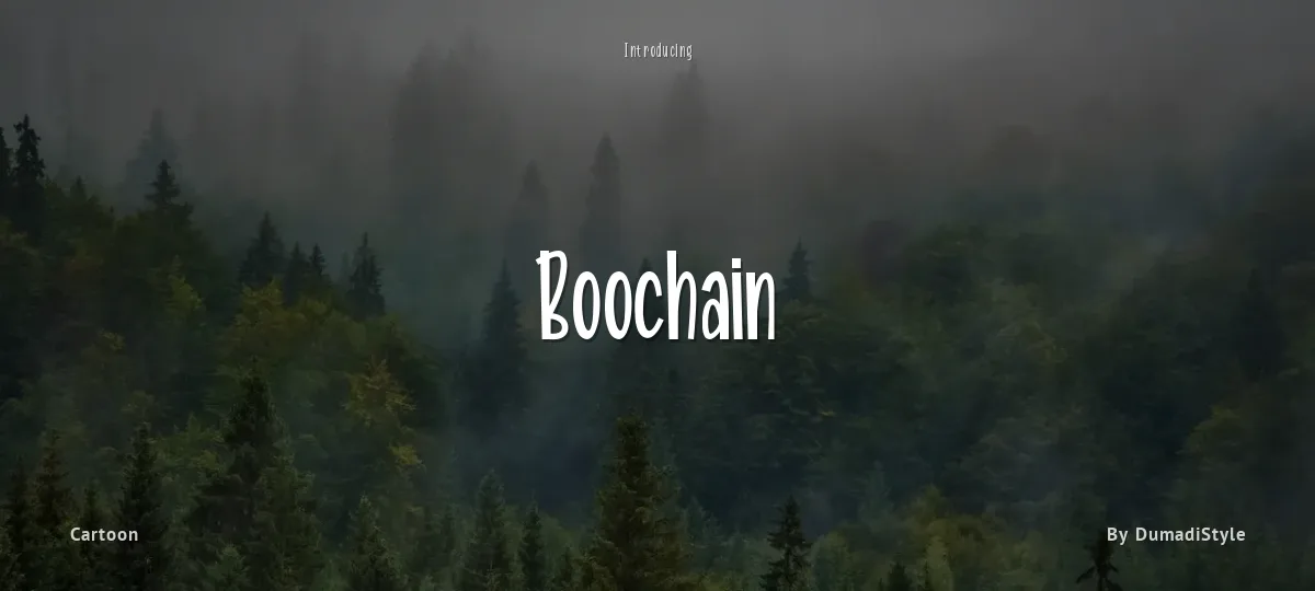Boochain font preview
