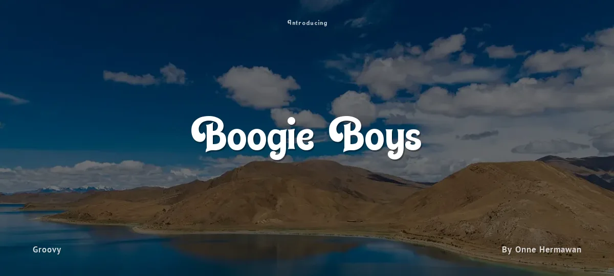 Boogie Boys font preview