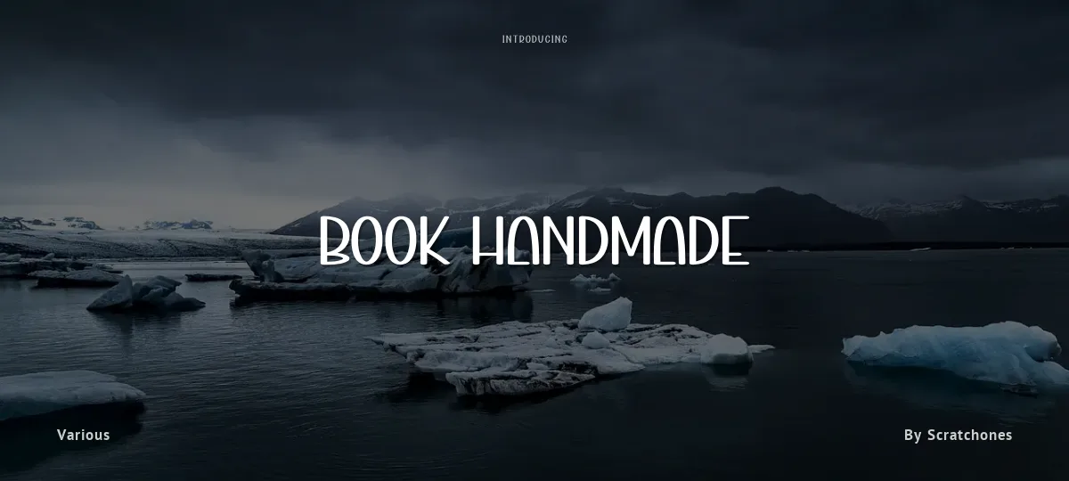 Book Handmade font preview