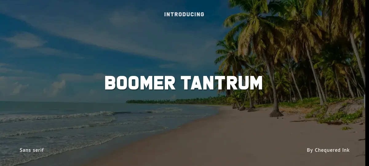 Boomer Tantrum font preview