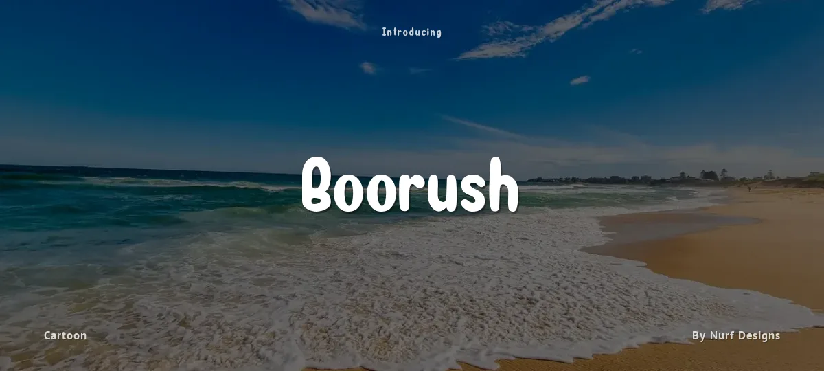 Boorush font preview