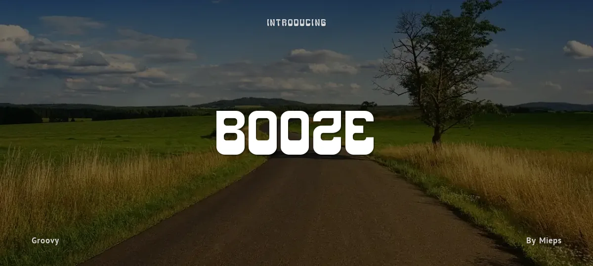 Booze font preview