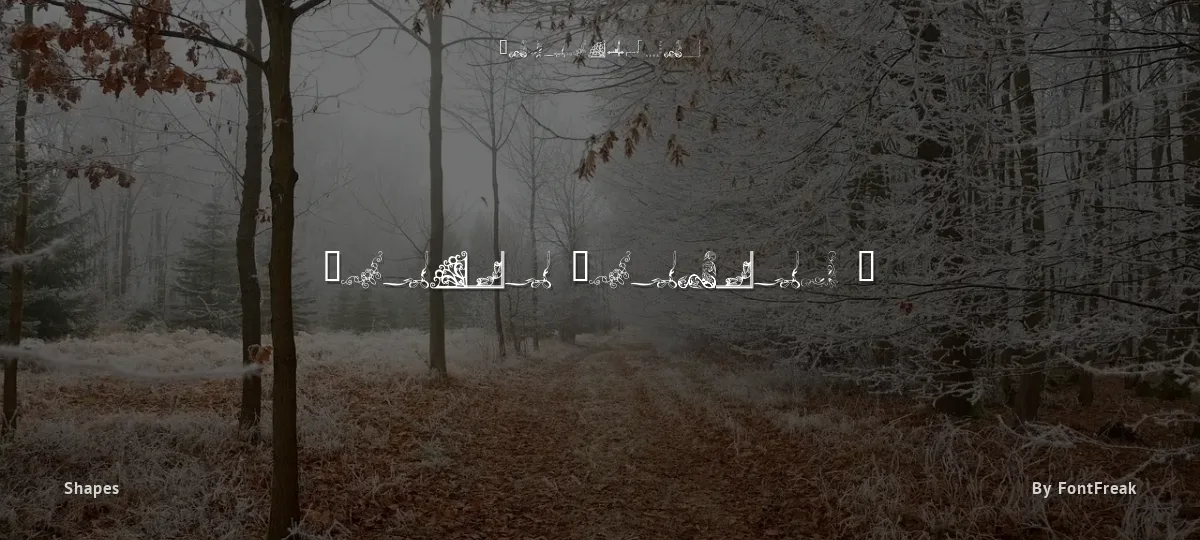 Border Corners 2 font preview