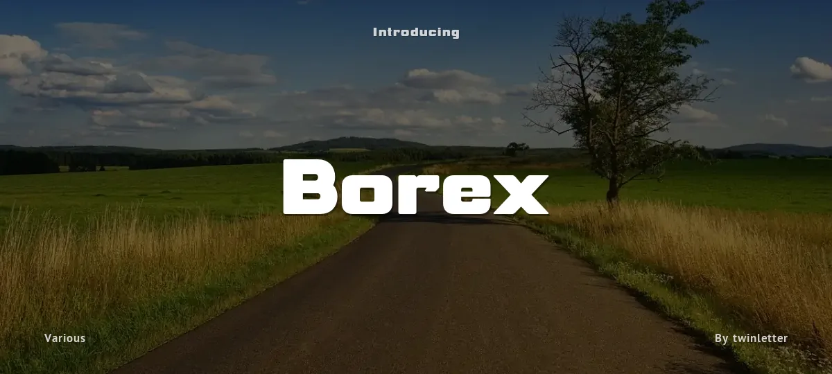 Borex font preview