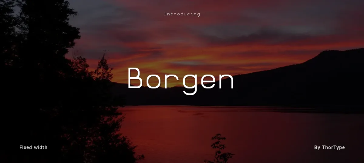 Borgen font preview