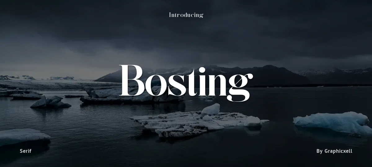 Bosting font preview