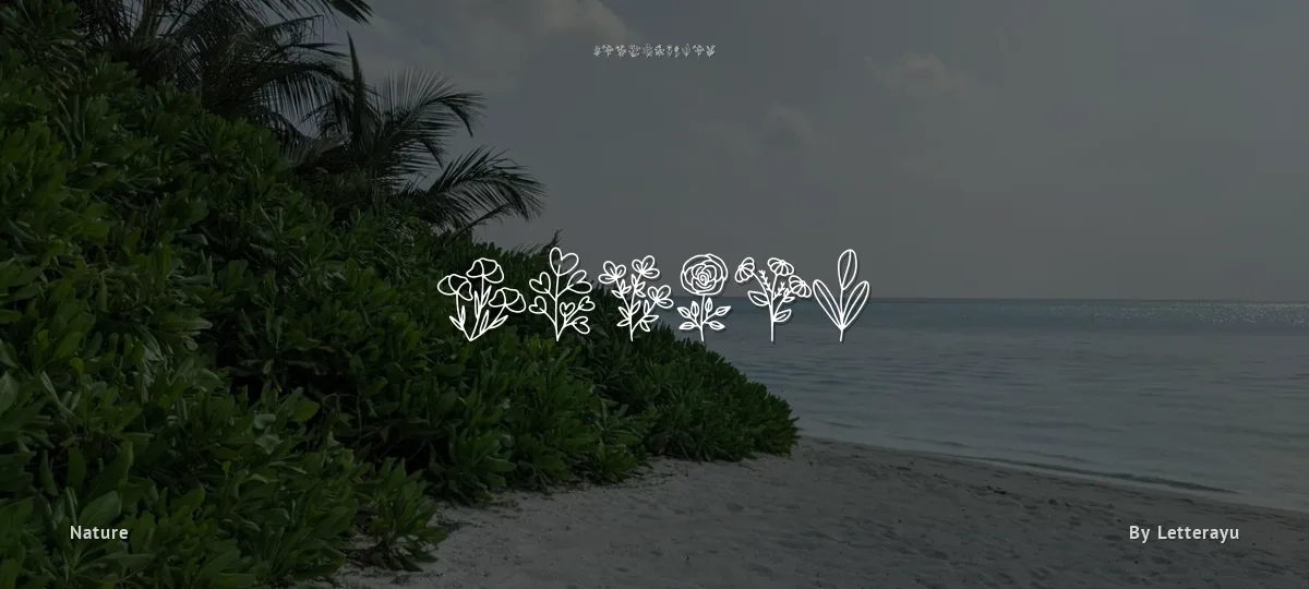 Botani font preview