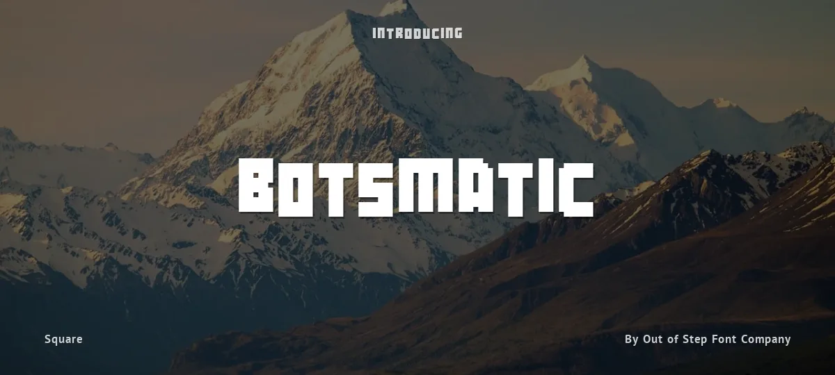 Botsmatic font preview