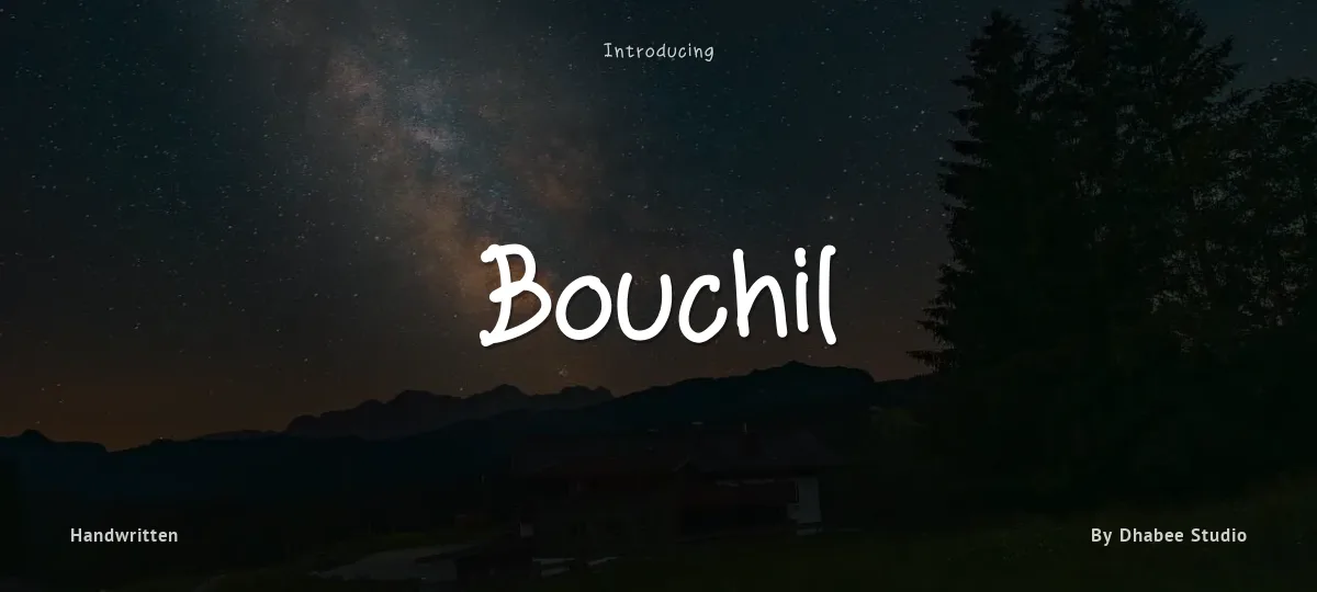 Bouchil font preview