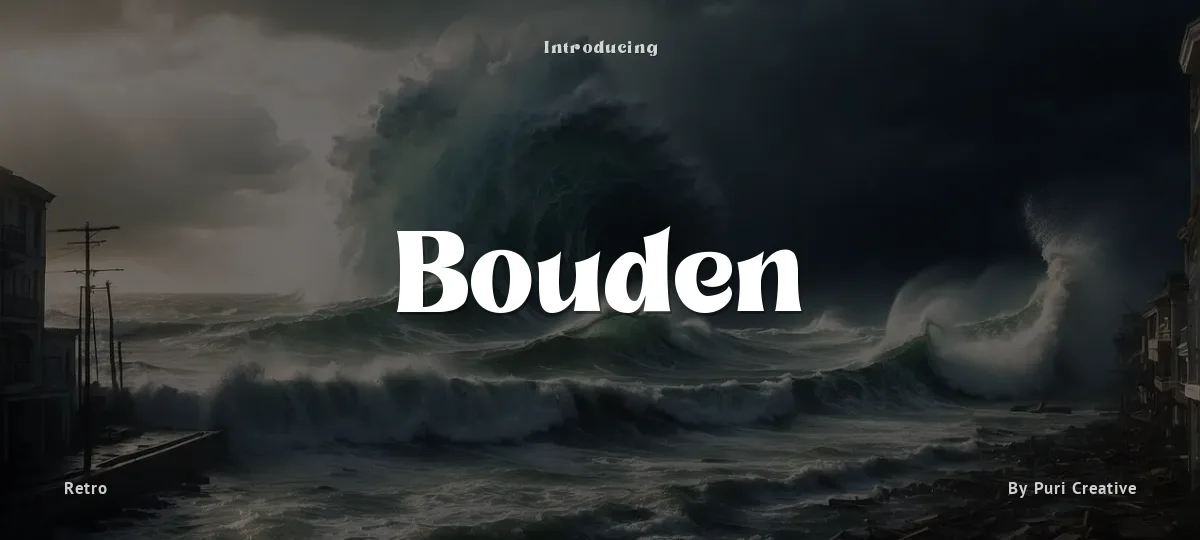 Bouden font preview
