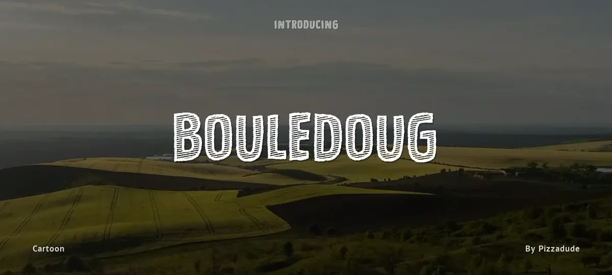 Bouledoug font preview