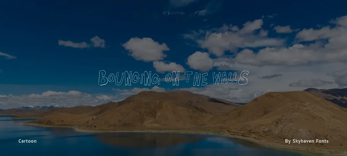 Bouncing on the Walls font preview