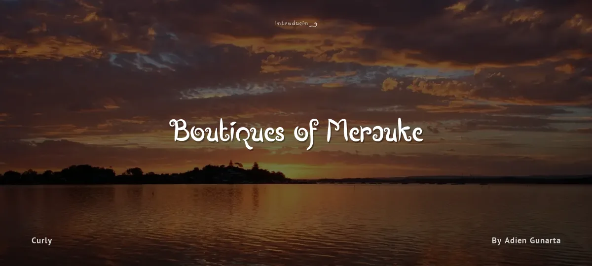 Boutiques of Merauke font preview