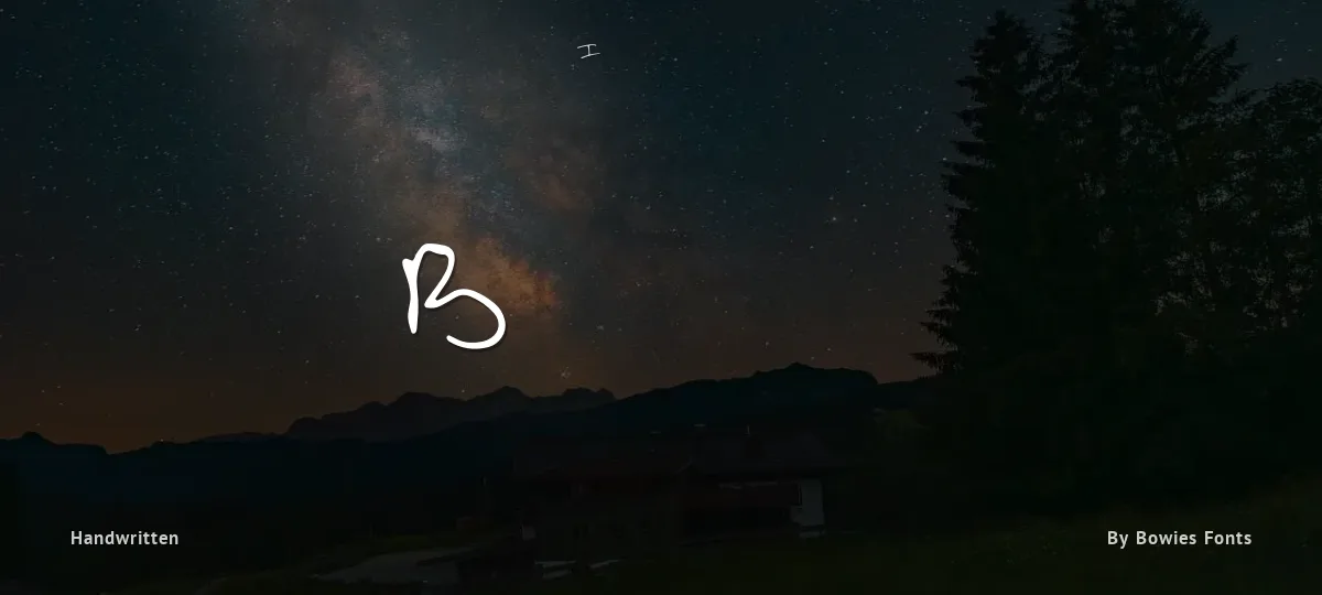 Bowies font preview