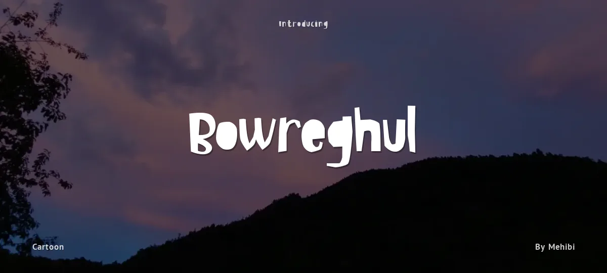 Bowreghul font preview