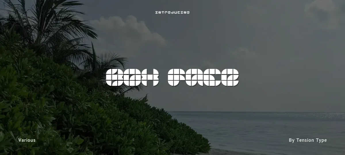 Box Face font preview