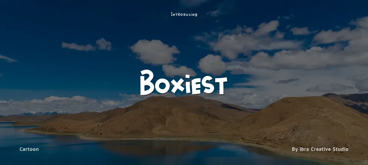 Boxiest font preview