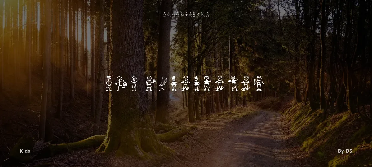 Boy Characters font preview