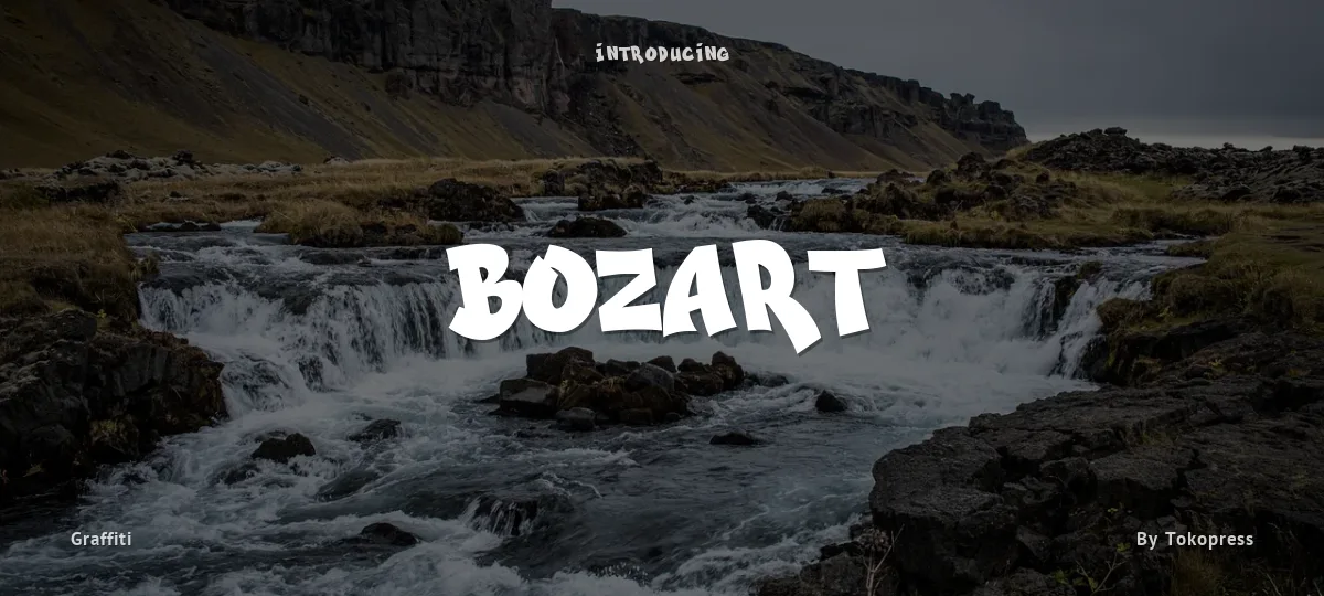 Bozart font preview