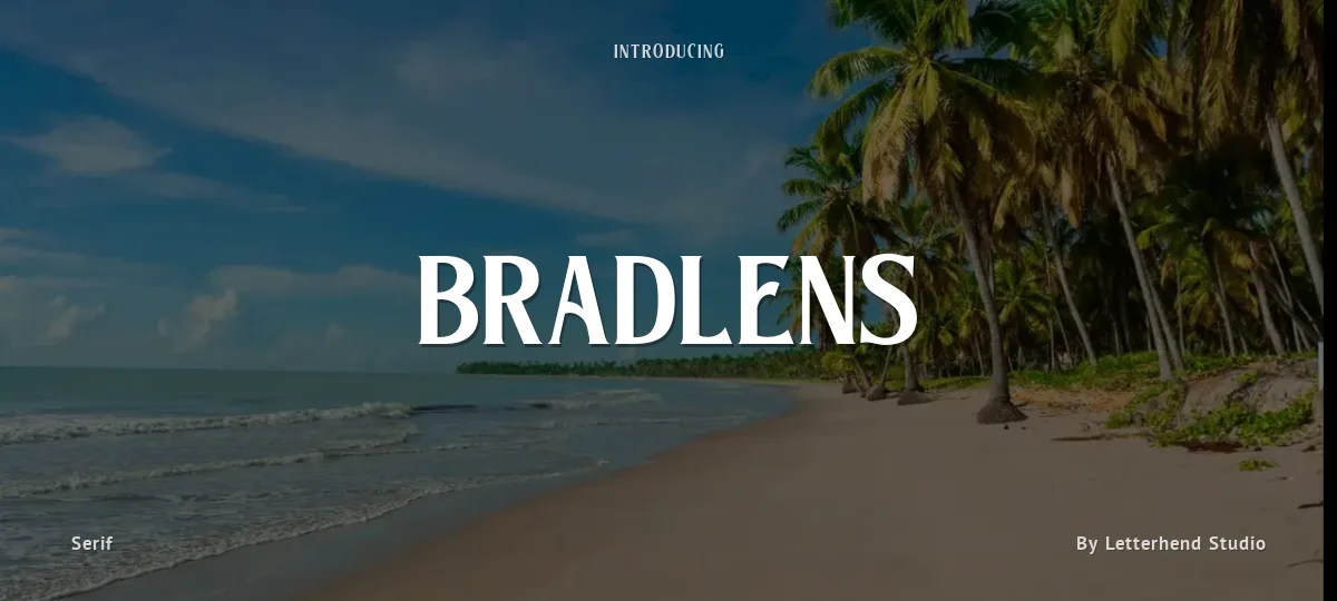 Bradlens font preview