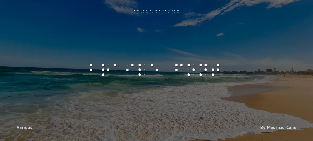 Braile Font font preview