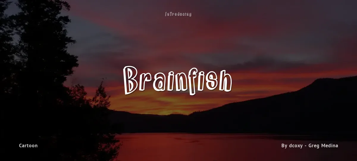 Brainfish font preview