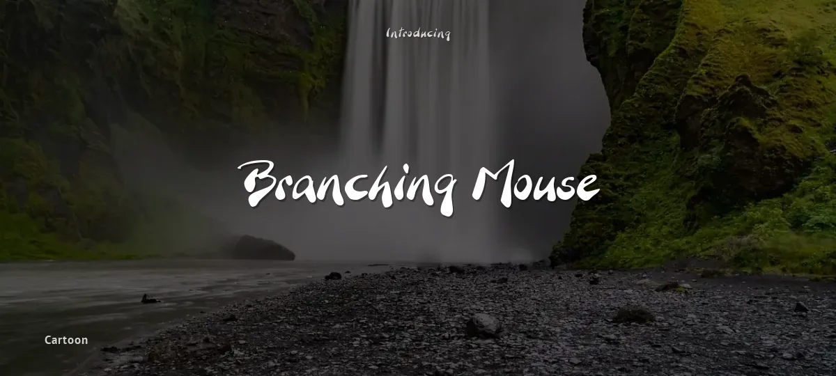 Branching Mouse font preview