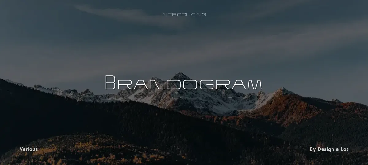 Brandogram font preview