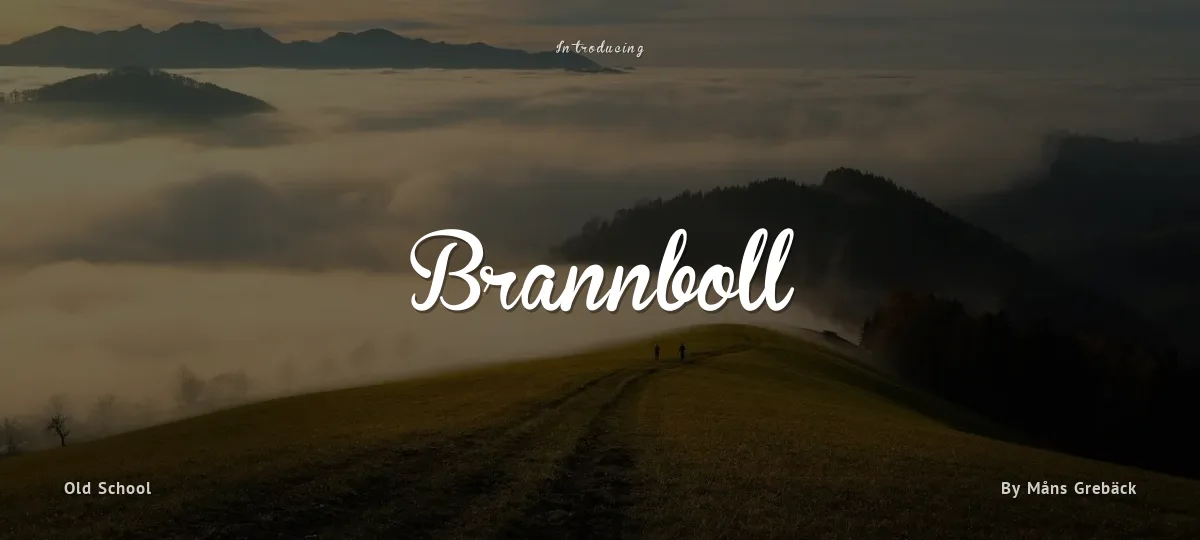 Brannboll font preview