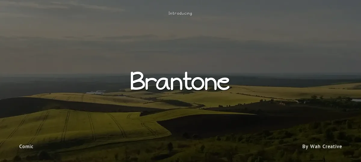 Brantone font preview