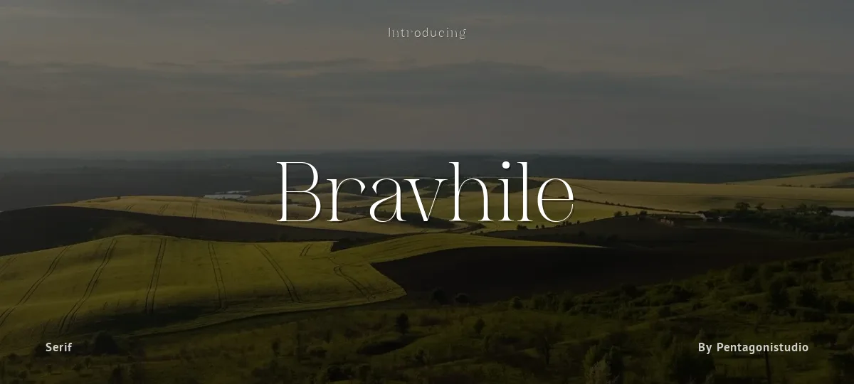 Bravhile font preview