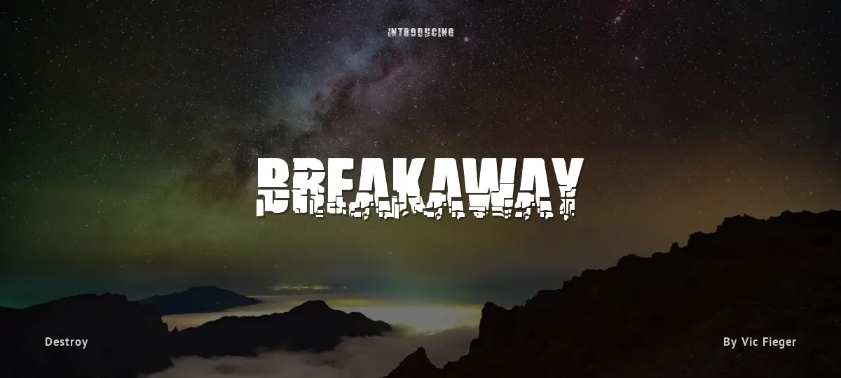 Breakaway font preview