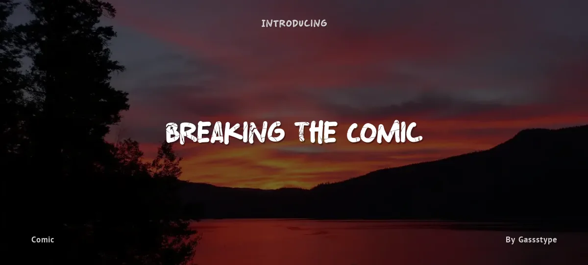 Breaking The Comic font preview