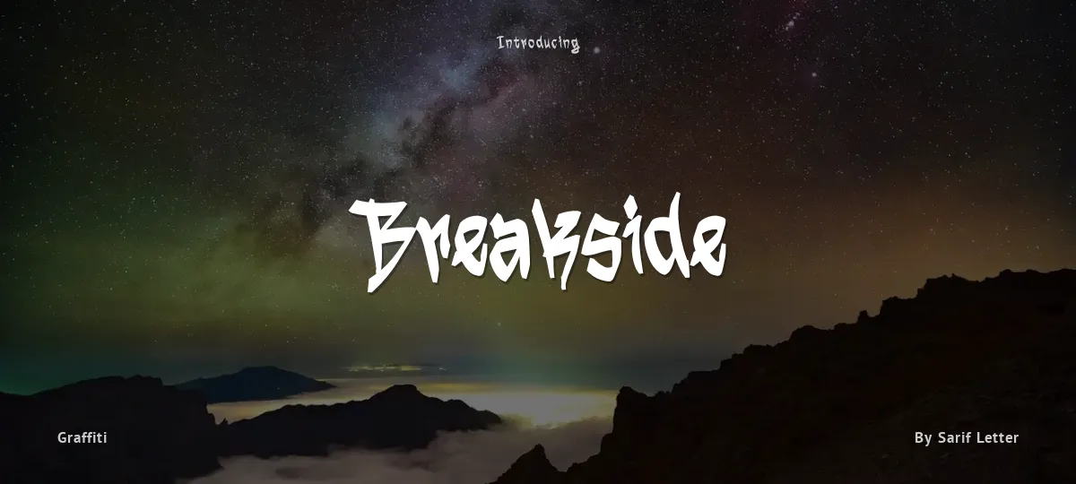 Breakside font preview
