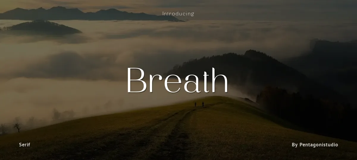 Breath font preview