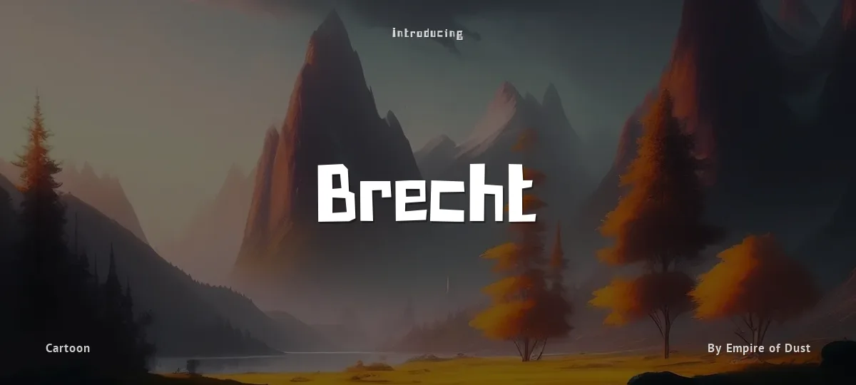 Brecht font preview