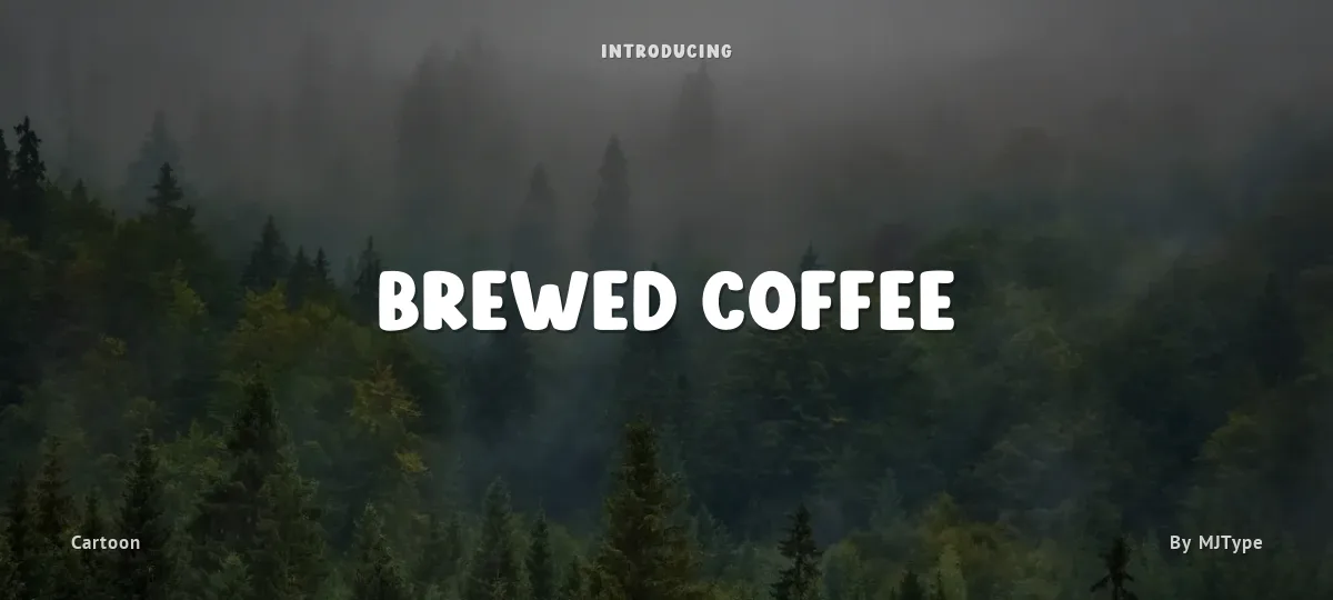 Brewed Coffee font preview