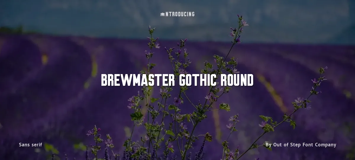 Brewmaster Gothic Round font preview