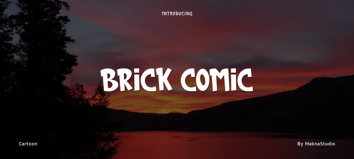Brick Comic font preview