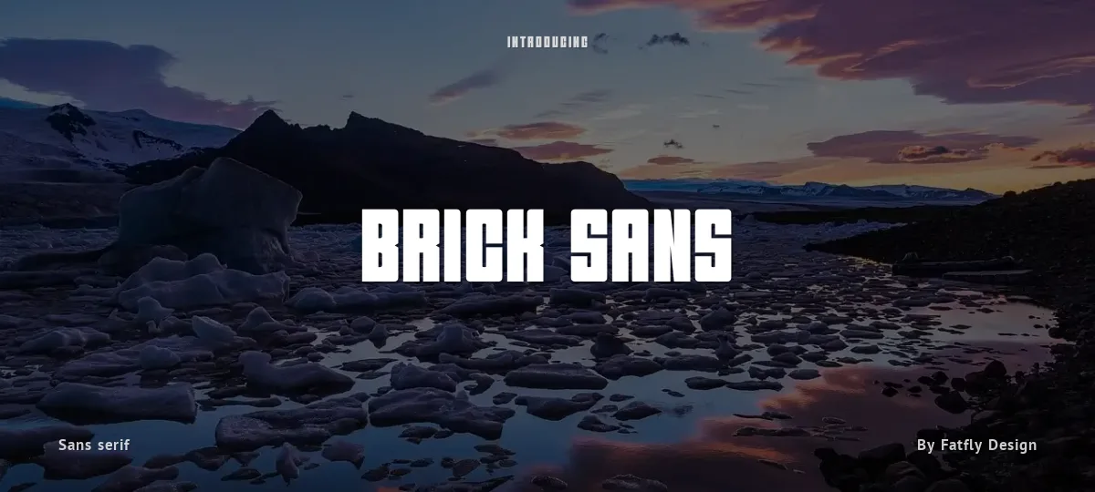 Brick Sans font preview