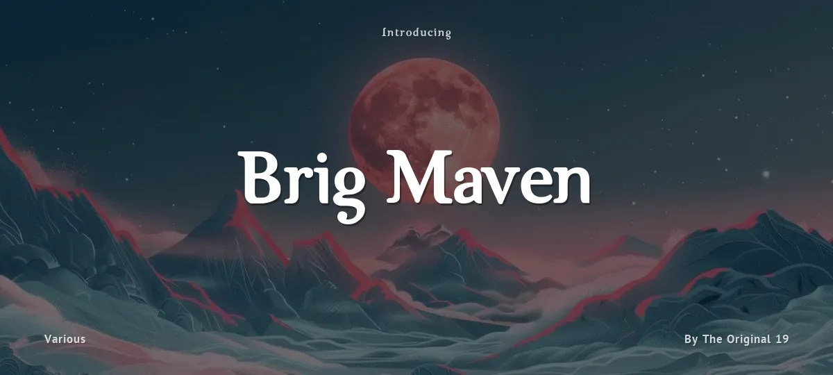 Brig Maven font preview