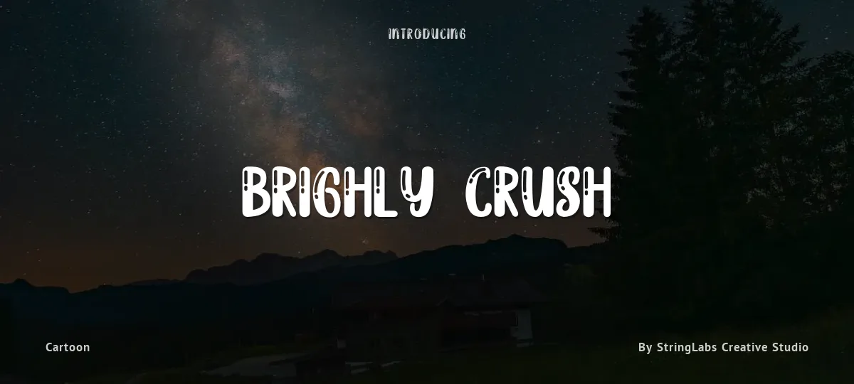 Brighly Crush font preview