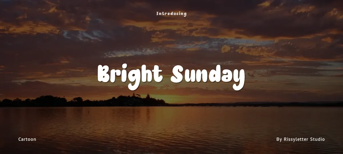 Bright Sunday font preview