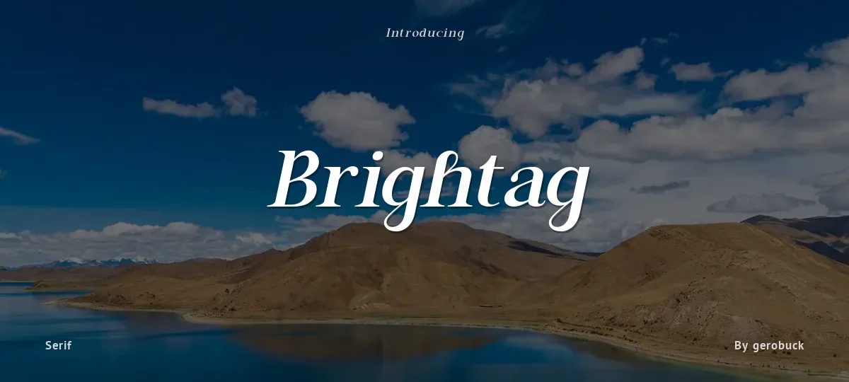 Brightag font preview